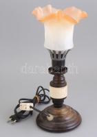 Retro lámpa nem hozzávaló üveg búrával. 34 cm