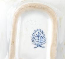 Herendi Viktória mintás porcelán tálka. Kézzel festett, jelzett, hibátlan, tisztításra szorul 15x8,5...