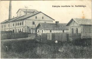 1914 Kozova, Kozowa; Fabryka rozolisów hr. Szeliskiego / factory (EB)
