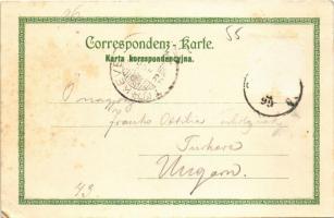 1899 Szczawnica, Przechodki wielkie, Dworzec goscinny, Zdrój Magdaleny / mountains, spa, bath, hotel...