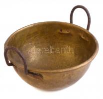 Réz habverő üst. Füles. d: 30 cm