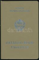 1976 Magyar Népköztársaság által kiállított fényképes határátlépési engedély Jugoszláviába (kishatár útlevél)