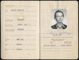 1976 Magyar Népköztársaság által kiállított fényképes határátlépési engedély Jugoszláviába (kishatár...