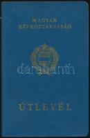 1967 Magyar Népköztársaság által kiállított fényképes útlevél, kék, nyugatra, német és osztrák vízummal / Hungarian passport