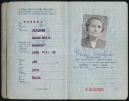 1967 Magyar Népköztársaság által kiállított fényképes útlevél, kék, nyugatra, német és osztrák vízum...