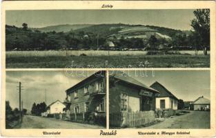 Poroskő, Poroskovo, Poroshkovo; látkép, utca, kerékpár, Hangya szövetkezet üzlete és saját kiadása / general view, street view, cooperative shop, bicycle (EB)