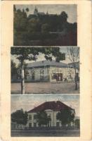 1925 Nagyberezna, Velykyi Bereznyi, Velky Berezny; látkép, üzlet, iskola. Josef Borsos kiadása / general view, shop, school (fl)