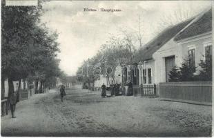 1907 Lajtakáta, Gata, Gattendorf; Fő utca, üzlet / Hauptgasse / main street, shop (r)