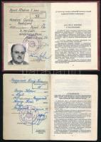1971, 1980 Tanácstagi igazolvány, 2 db, egyik fényképes