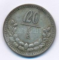 Mongólia 1925. 20m Ag T:2-
Mongolia 1925. 20 Möngö Ag C:VF
Krause KM#6