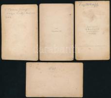 cca 1860-1870 Híres emberek keményhátú fotókon (Ferenc József, Sisi, Batthyány-kormány, Sarolta mexi...