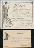 1912 Bicske, kéményseprő számla +1915-Bicske, kéményseprő jegyzék