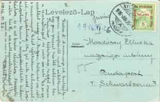 1916 Nyitrabánya, Krickerhau, Handlová; Római katolikus templom és plébánia. Fogyasztási Szövetkezet...