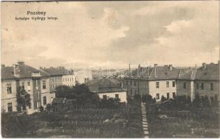 1908 Pozsony, Pressburg, Bratislava; Schulpe György telep / colony (fl)