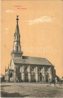1914 Losonc, Lucenec; Református templom. Redlinger kiadása / Calvinist church