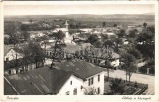 1944 Oroszka, Oroska, Pohronsky Ruskov; látkép, templom. Cukorgyári Szövetkezet kiadása / general view with church (EK)