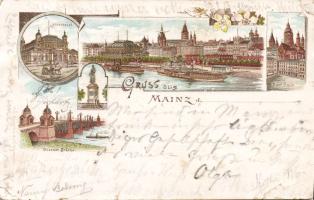 1895! Mainz Litho (small tear) (EB)