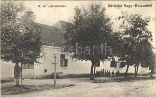 1912 Nagybacon, Nagy-Baczon, Batanii Mari; M. kir. postahivatal / post office (EM)