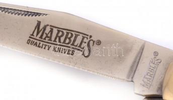 Marble's wildlife scrimshaw series csontnyelű vadászkés díszdobozban, új állapotban. / Hunter k...