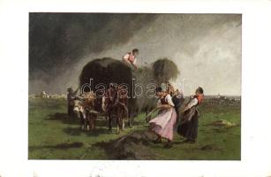 1912 Szénás szekér