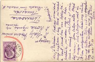 1930 Budapest, villa udvara szoborral. photo (EK)