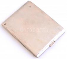 Ezüst (Ag)  cigaretta tárca. jelzett, díszített.  120 g 10x7,5 cm