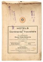 1927 vasúti térkép különböző európai városokra érvényes érkezési és indulási időpontokkal londoni ki...