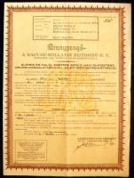 Ausztria 1882. Államadóssági kötvény 10G-ről + Svájc 1923. "Bauxit Trust Rt." részvénye 50...