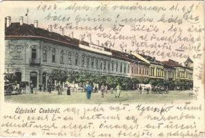 1905 Békéscsaba, Csaba; Fő tér, Fiume szálloda és kávéház