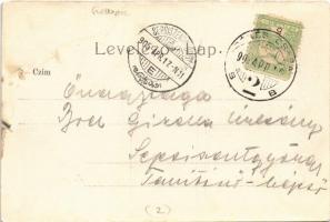 1905 Békéscsaba, Csaba; Fő tér, Fiume szálloda és kávéház