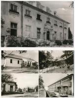 Budakeszi, általános iskola, tanácsháza, gyógyszertár - 2 db modern képeslap (Képzőművészeti Alap Kiadóvállalat)