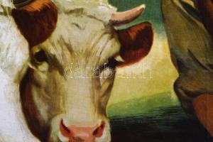 1957 A gondos nevelés és tartás magas árat biztosít a szerződőnek!, grafikus: Pál György, hajtásnyom...