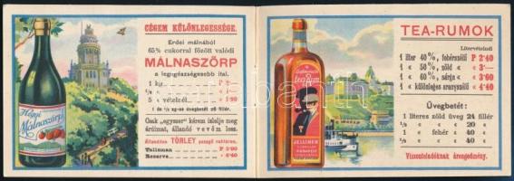 1930 Jellinek [Ernő] húsvéti árjegyzéke. Bp., Magyar Földrajzi Intézet Rt-ny., litografált, 4 sztl. ...