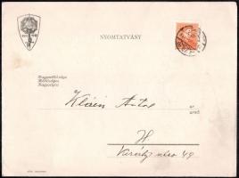 1933 Országos Frontharcos Szövetség Albertfalvai Csoportja, meghívó zászlóavató ünnepségre, logóval ...