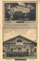 1934 Budapest XVI. Cinkota, Tanítónőképző intézet, vasútállomás + KEREPES-BUDAPEST KÖZVETÍTŐ MENET bélyegzés (EK)