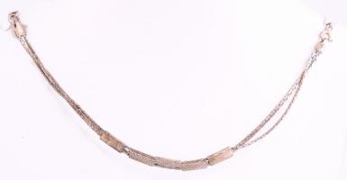 Ezüst (Ag) nyaklánc, jelzett 7,63 g, 38 cm