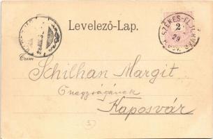 1899 (Vorläufer) Székesfehérvár, színház. Klökner Péter kiadása 26. sz