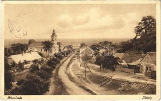 1935 Rácalmás, látkép, üzlet, templom (EB)