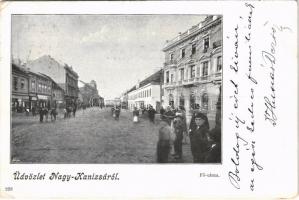 1900 Nagykanizsa, Fő utca, üzletek (EB)