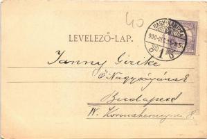 1900 Nagykanizsa, Fő utca, üzletek (EB)