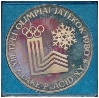 1980. 500Ft Ag Téli Olimpia - Lake Placid fekete MNB tokban T:1 (eredetileg PP) kis patina Adamo EM60