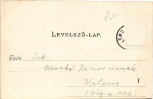 1904 Budapest XX. Pestszenterzsébet, Pesterzsébet, Erzsébetfalva; Piactér, üzletek (vágott / cut)