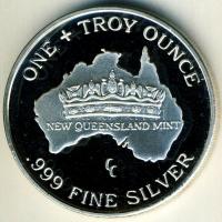 Ausztrália 1989. "One silver koala" Ag emlékérem 1oz (31,103g) T:PP