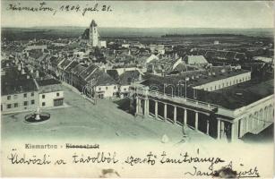 1904 Kismarton, Eisenstadt; Hauptmarkt / main square / Fő tér
