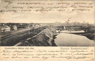 1904 Budapest XX. Pestszenterzsébet, Pesterzsébet, Erzsébetfalva; látkép. Havasy Ferenc kiadása (EK)