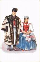 Kalotaszegi esküvő pár / Transylvanian folklore from Tara Calatei, wedding couple s: Csikós Tóth András (EK)