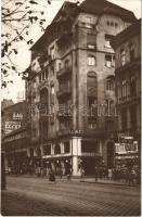 Budapest VIII. Hotel Palace szálloda és kávéház, Adria söröző, Grauer ecetgyár, üzletek, villamos