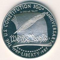 USA 1987. 1$ Ag "200 éves az Alkotmány" T:PP