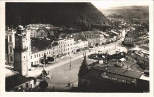 Besztercebánya, Banská Bystrica; tér, bank, üzletek / square, bank, shops