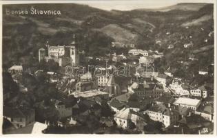 Selmecbánya, Schemnitz, Banská Stiavnica; látkép / general view. photo